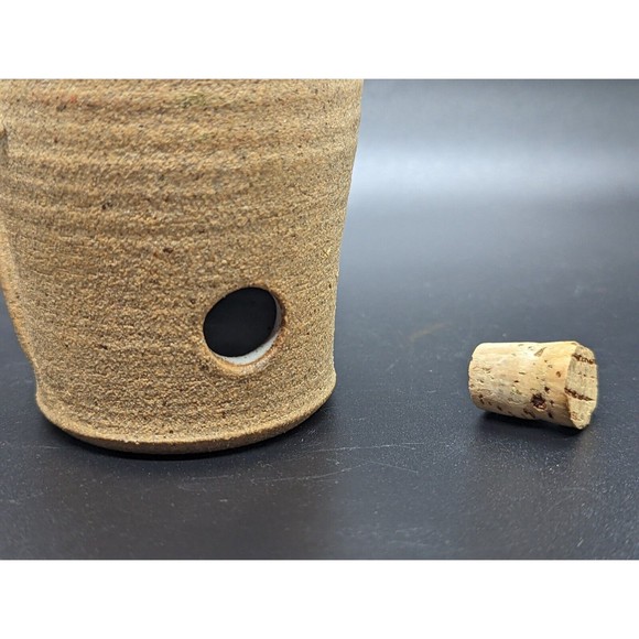 Vintage 1990 Schlauch Studio Pottery Mouse Grated Cheese Shaker or Vase 6" - Picture 13 of 15